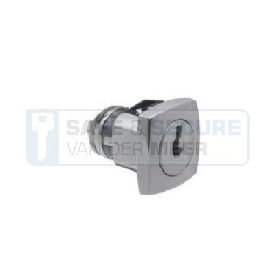 Eurolocks automatencilinder type 1339-52, gelijksluitend 90º linksdraaiend, (L=20 mm.), ZONDER SLUITLIP 