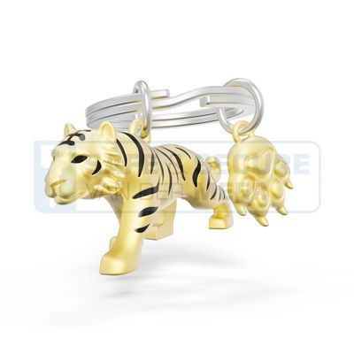 Metalmorphose sleutelhanger tijger  