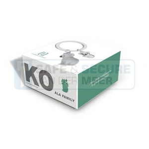 Metalmorphose sleutelhanger koala moeder met baby 