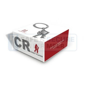 Metalmorphose sleutelhanger cricketer in zilverkleur, UITLOPEND ARTIKEL! 