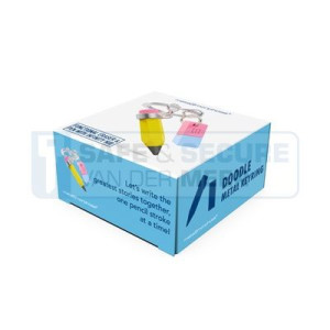 Metalmorphose sleutelhanger potlood met gum 