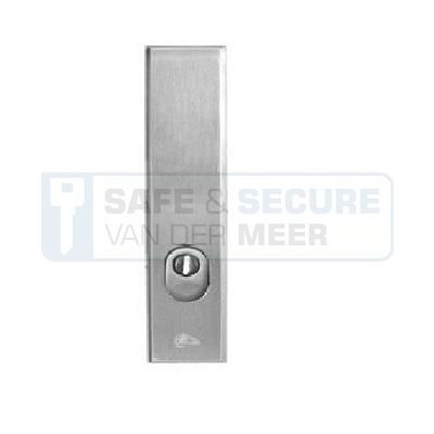 Dieckmann buitenschild met cilindergat PC 72 mm., kerntrekbeveiliging voor cilindergat, in F1-kleur 