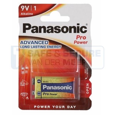 Panasonic batterij 9V Alkaline per stuk verpakt 