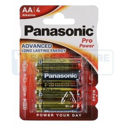 Panasonic batterij AA, 1,5V Alkaline per 4 verpakt 