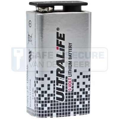 Ultralife batterij 9V Lithium per stuk verpakt 